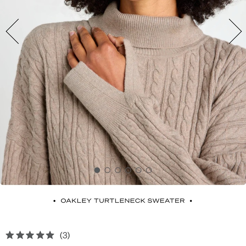 SPLENDID Oakley Women's Beige Turtleneck Sweater NWT Women’s M